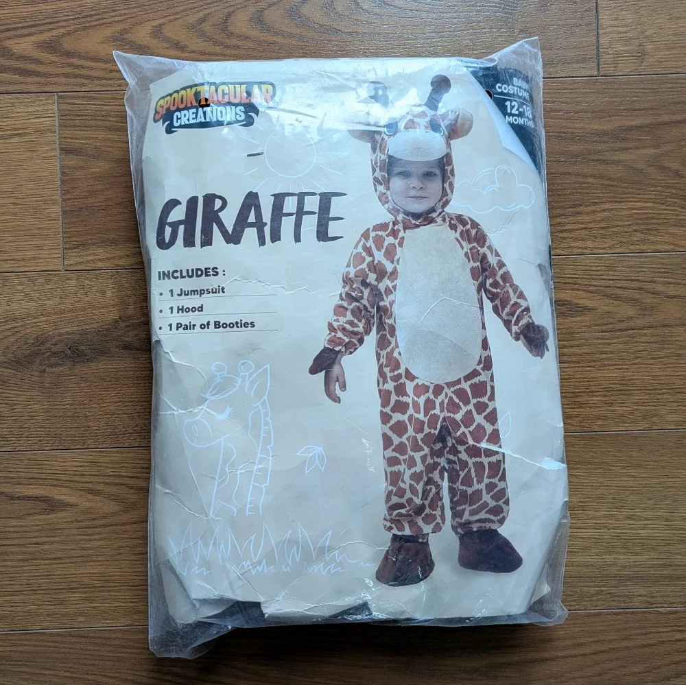 Spooktacular Creations Toddler Giraffe Costume 12M - 18M NWT